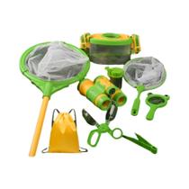 Kit De Observação De Insetos Para Crianças Com Rede De Captura, Lupa, Telescópio E Pote Kit De Observação De Insetos Para Crianças Com Rede De Captura, Lupa, Telescópio E Pote