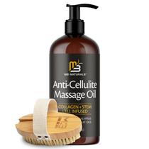Kit de óleo de massagem e escova seca firme M3 Naturals Anticelulite Kit de óleo de massagem e escova seca firme M3 Naturals Anticelulite