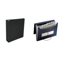 Kit de organização de documentos Casafoyer D-Ring Binder & File Kit de organização de documentos Casafoyer D-Ring Binder & File
