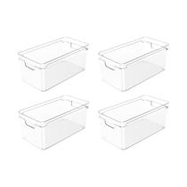 Kit de organizador de armários Ou 4 peças 30x15x13 Linha Clear