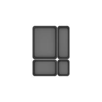 Kit de organizador de gavetas Ou 4 peças Linha Logic Kit de organizador de gavetas Ou 4 peças Linha Logic