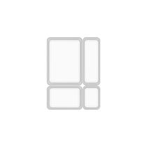 Kit de organizador de gavetas Ou 4 peças Linha Logic Kit de organizador de gavetas Ou 4 peças Linha Logic