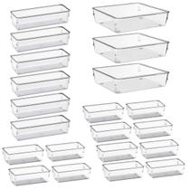 Kit De Organizador Multiuso 21 Peças Gavetas Modular Conjunto