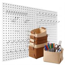 Kit de Painel de Ferramentas Metálico Spampur 4 Peças Branco