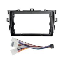 Kit De Painel De Rádio Automotivo Para Toyota Corolla 2006-2013: Moldura, Chicote E Adaptador De