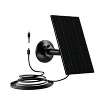 Kit De Painel Solar 10W 5V Micro USB Tipo-C Carregador Externo Para Câmera Sistema De Luz Pequeno