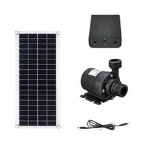 Kit De Painel Solar 800L/H Bomba De Água Sem Escovas Fonte Fotovoltaica Para Piscina Lago USB 5V 12V