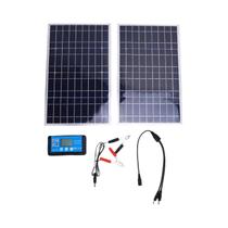 Kit De Painel Solar De 200W Com Estrutura De Alumínio, Carregador Solar off Grid Para Viagens Em RV