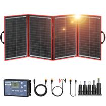 Kit de Painel Solar DOKIO 200W Dobrável 51 x 69 cm 4,4 kg com Duas USB