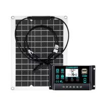 Kit De Painel Solar Flexível À Prova d'Água De Alta Eficiência Com Controlador Inteligente Para Uso