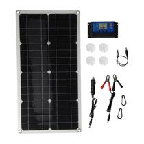 Kit de painel solar Haofy 100W monocristalino com controlador 30A Kit de painel solar Haofy 100W monocristalino com controlador 30A