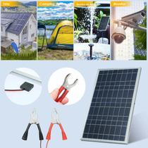 Kit De Painel Solar Portátil De 15W IP65 Resistente À Água Placa De Células Solares De 12V Para Uso
