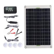 Kit de painel solar Usiya 50W de silício monocristalino com 30A
