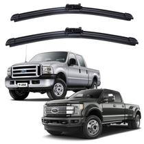 Kit de Palhetas Silicone Limpador de Parabrisa - Ford F-250/ F-350 1998 até 2011