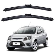 Kit de Palhetas Silicone Limpador de Parabrisa - Ford Ka 2008 até 2013