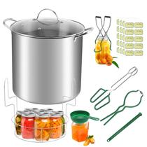 Kit de Panela para Conservas Fulgutonit 20L em Aço Inoxidável com Ferramentas Kit de Panela para Conservas Fulgutonit 20L em Aço Inoxidável com Ferramentas