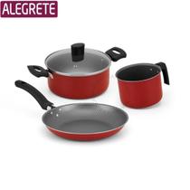 Kit De Panelas Alegrete 3 Pçs Aluminio Antiaderente