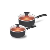 Kit de Panelas Antiaderente Teflon com Frigideira Alta Funda Kit de Panelas Antiaderente Teflon com Frigideira Alta Funda