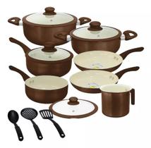 KIt de Panelas de Indução Roma Plus em Cerâmica com 10 Unidades