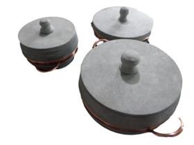 Kit de panelas de pedra artesanal de 1,5L 2L e 3L direto da fabrica