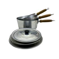 Kit de Panelas Grandes 3 pçs Alumínio Grosso 20cm-22cm-24cm