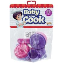 Kit de Panelinhas Baby Cook Brincar de Casinha 11 Peças Solapa Kepler