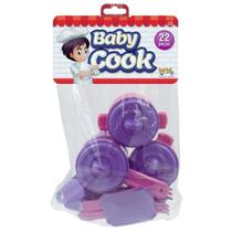 Kit de Panelinhas Baby Cook Brincar de Casinha 22 Peças Solapa Kepler
