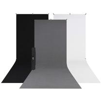 Kit de pano de fundo Westcott X-Drop, pacote com 3 unidades, 152x365 cm, portátil