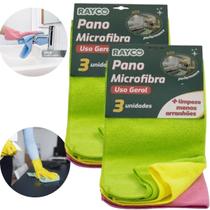 Kit de Panos de Limpeza de Microfibra 35x35cm Não solta pêlo Limpeza de casa carro Kit de Panos de Limpeza de Microfibra 35x35cm Não solta pêlo Limpeza de casa carro