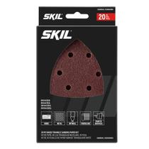 Kit de papel de lixar Skil, 20 peças, misto 60/80/120/240 grãos Kit de papel de lixar Skil, 20 peças, misto 60/80/120/240 grãos
