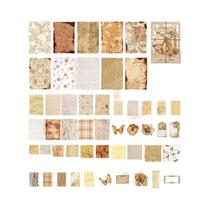 Kit De Papel Vintage Para Scrapbooking 100 Peças DIY Para Diário De Recortes, Colagem E Álbum De Kit De Papel Vintage Para Scrapbooking 100 Peças DIY Para Diário De Recortes, Colagem E Álbum De