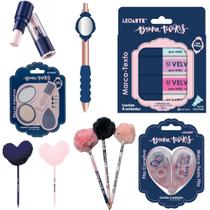 Kit de papelaria bruna tavares - 7 itens - leoarte