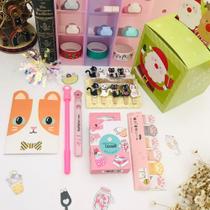 Kit de Papelaria gatinho noel e rena buendia kit4009 Kit de Papelaria gatinho noel e rena buendia kit4009