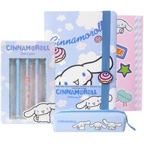 Kit de Papelaria Get Trend Cinnamoroll Caderno Fofo e Canetas