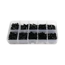 Kit De Parafusos Allen Hexagonais De Grau 10.9, Sortimento De Parafusos Com Cabeça Rebaixada M2 a M8