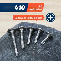 Kit De Parafusos De Aço Inoxidável Autoatarraxantes Com Cabeça Truss Para Chapas Metálicas, Plástico