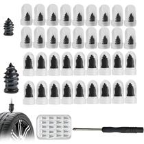 Kit de Parafusos de Borracha para Reparo de Pneus 40pcs para Carro e Moto Kit de Parafusos de Borracha para Reparo de Pneus 40pcs para Carro e Moto