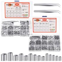 Kit de parafusos de fixação Hapric 1400 unidades, 26, tamanho 304, aço inoxidável Kit de parafusos de fixação Hapric 1400 unidades, 26, tamanho 304, aço inoxidável
