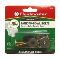Kit de parafusos de tanque para tigela Fluidmaster 6101, latão sólido