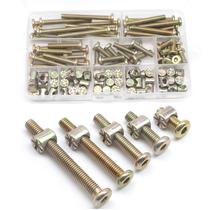 Kit de parafusos e parafusos CSeao M6 Hex Drive Socket Cap Parafusos 100 unidades