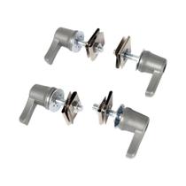 Kit De Parafusos E Porcas De Bloqueio Para Alforjes Em Cromado Preto 4PCS Para Harley CVO Touring Kit De Parafusos E Porcas De Bloqueio Para Alforjes Em Cromado Preto 4PCS Para Harley CVO Touring