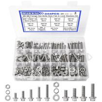 Kit de parafusos e porcas Hakkin 244 unidades M6-1,0 M8-1,25 304 SS