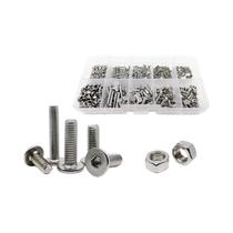 Kit De Parafusos E Porcas Hexagonais Ultra Finos M2 M3 M4 M5 M6 M7 M8, 400 Peças Em Aço Inoxidável