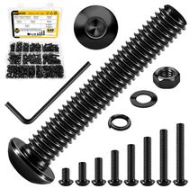 Kit de parafusos e porcas pretos MYWISH 640 unidades M6 10.9 Grade Kit de parafusos e porcas pretos MYWISH 640 unidades M6 10.9 Grade