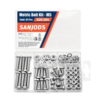 Kit De Parafusos Métricos De Aço Inoxidável Com Cabeça Hexagonal, Porcas E Arruelas Para Uso