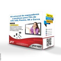 Kit de parafusos para TVs LCD, LED com espaçadores universal