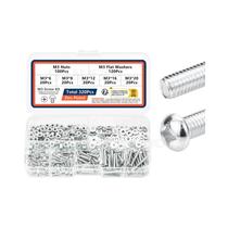 Kit De Parafusos, Porcas E Arruelas 3D Printer DIY M2 M3 M4, Conjunto De Cabeça Pan Phillips E