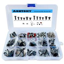 Kit de parafusos RC AONTOKY de 500 unidades M3 M4 para carros em escala 1/8-1/12 Kit de parafusos RC AONTOKY de 500 unidades M3 M4 para carros em escala 1/8-1/12