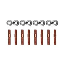 Kit De Parafusos Rosqueados 1.25 Para Turbo, Conjunto De Parafusos M8 Para Coletor De Escape, Kit De Parafusos Rosqueados 1.25 Para Turbo, Conjunto De Parafusos M8 Para Coletor De Escape,