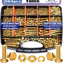Kit de Parafusos Taiss 904 Peças Grau 8.8 Métrico e SAE com Caixa Kit de Parafusos Taiss 904 Peças Grau 8.8 Métrico e SAE com Caixa